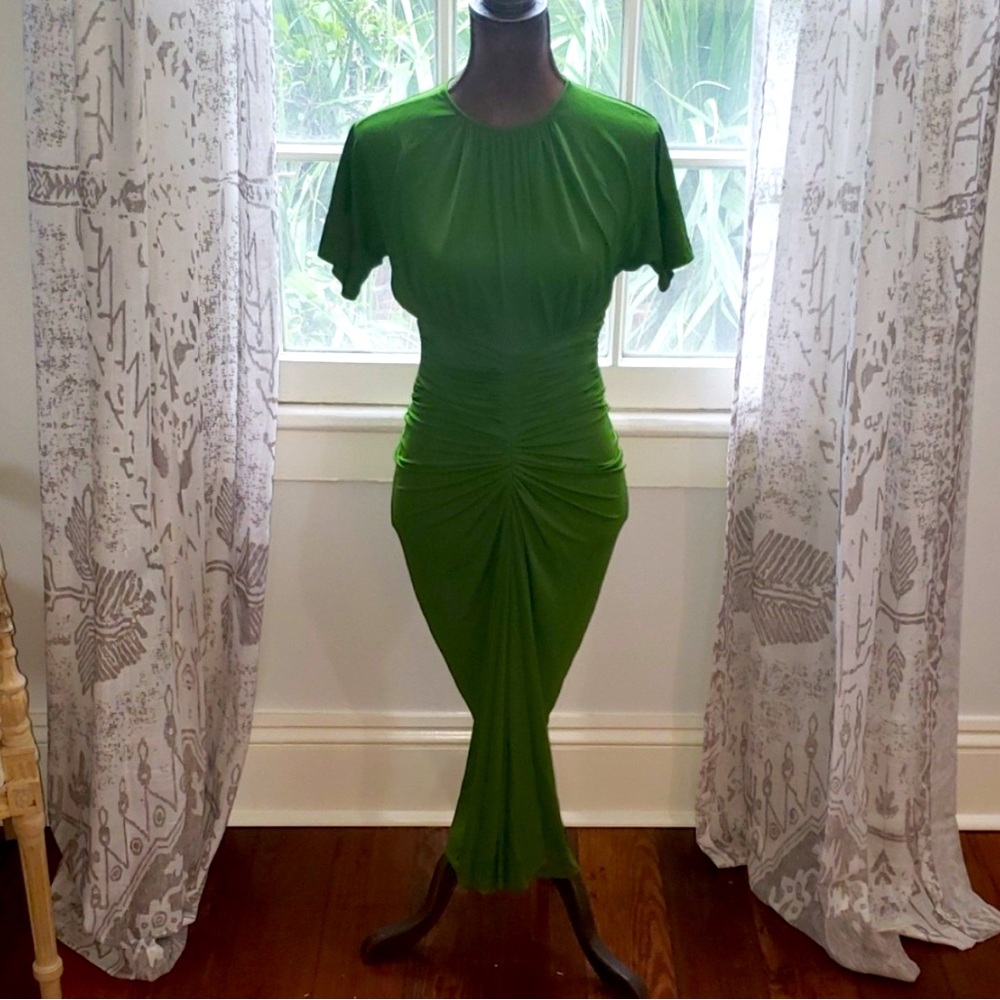 Gorgeous Silk Green Dress